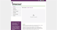 Desktop Screenshot of kovalplast.com.ar