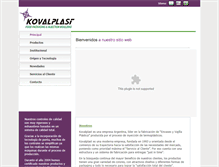 Tablet Screenshot of kovalplast.com.ar